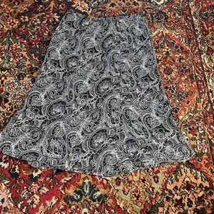 Patterned midi skirt